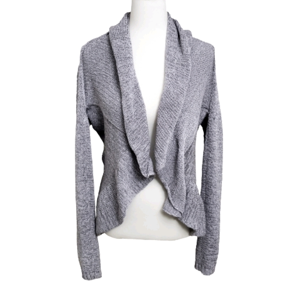 💥3/$25💥 Venue Metallic Gray Open Cardigan